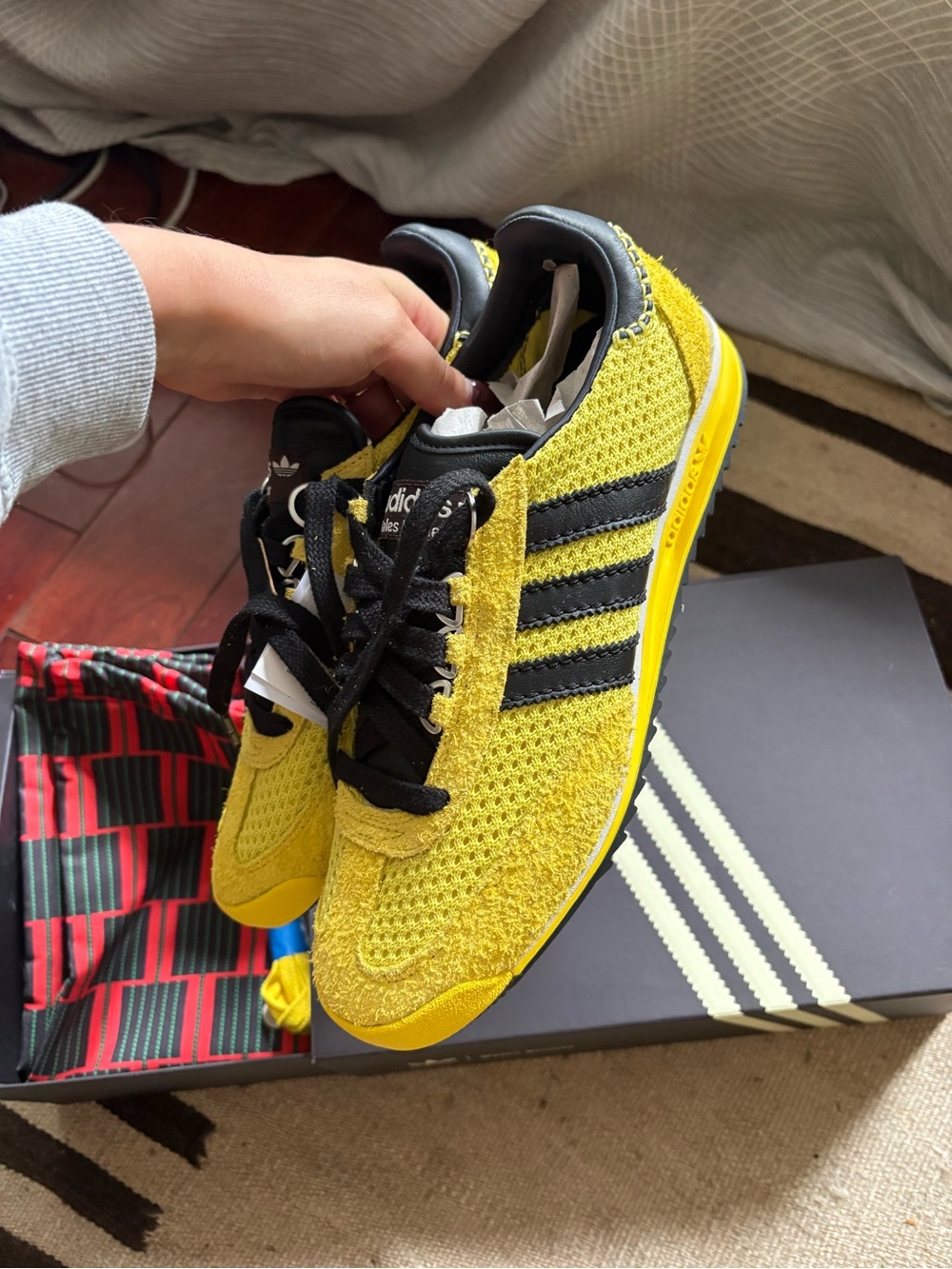 Adidas x Wales Bonner yellow sneakers